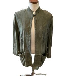 Vintage Michael Hoban North Beach Suede Blazer Blazer Sage Green